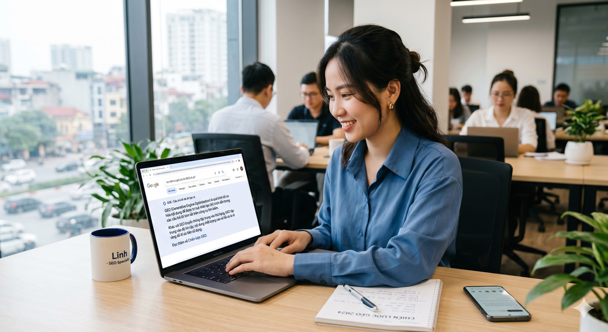 GEO là gì? hướng dẫn từng bước tối ưu website để được các công cụ AI trích dẫn nguồn 1 GEO (Generative Engine Optimization) – Tối ưu hóa hiển thị trên các công cụ tìm kiếm bằng AI.