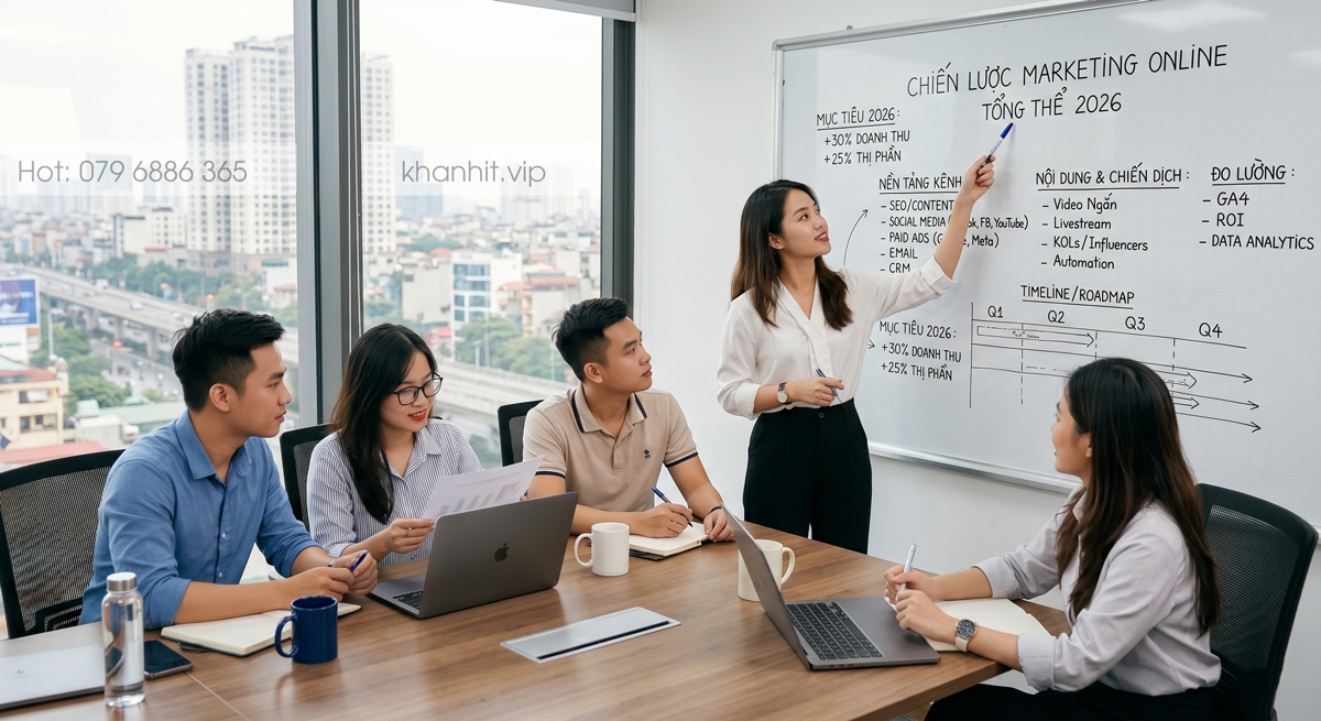 Chiến lược Marketing Online tổng thể năm 2026 1 Chiến lược Marketing Online tổng thể năm 2026 Ảnh được tạo từ AI