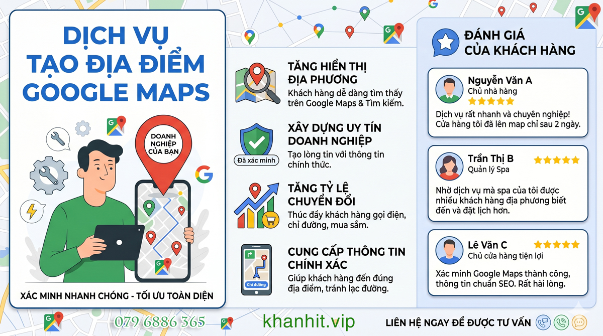 Dịch vụ tạo địa điểm Google Maps Ảnh được tạo từ AI