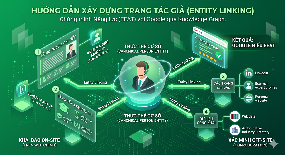 Nội dung “Thực Chiến” giúp doanh nghiệp đạt trị thứ hạng cao trong tìm kiếm - Tiêu chuẩn SEO uy tín năm 2026 4 Hướng dẫn xây dựng Trang tác giả (Author Profile) để chứng minh năng lực với Google