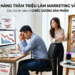 Bạn bắt đầu nản và nghĩ: “Chắc làm marketing online không hiệu quả với ngành của mình”. Ảnh được tạo từ AI