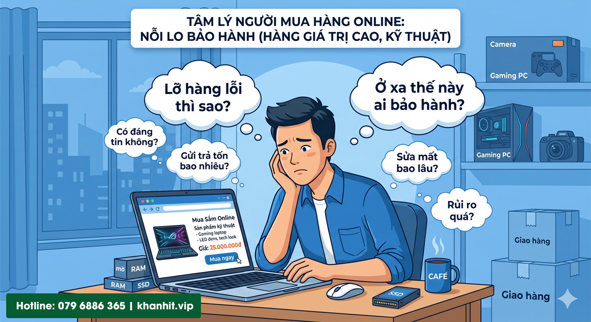 Tâm lý của một người mua hàng online
