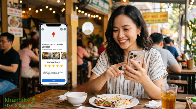 Đánh giá review trên Google Maps Ảnh được tạo từ AI