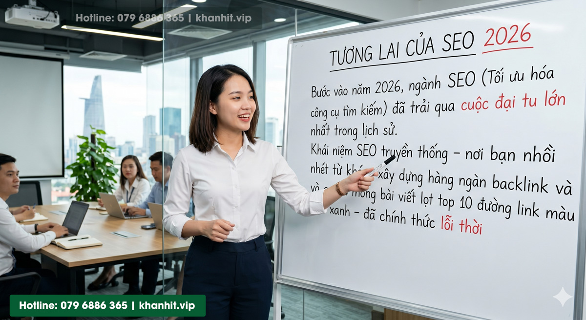 SEO Web năm 2026: kỷ nguyên của AI và lợi thế cạnh tranh từ "Trải Nghiệm Thực Tế" Hình ảnh được tạo từ AI