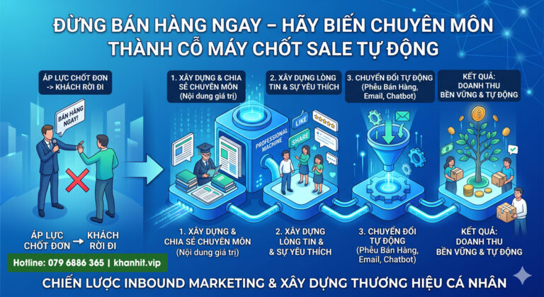 Đừng Bán Hàng Ngay – Hãy Biến Chuyên Môn Thành Cỗ Máy Chốt Sale Tự Động