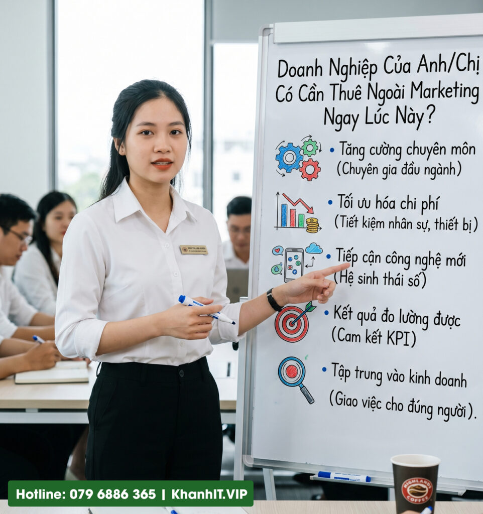 Dịch vụ Marketing thuê ngoài: Lời Giải Cho Bài Toán Tối Ưu Ngân Sách & Bứt Phá Doanh Thu 6 Doanh Nghiệp Của Bạn Có Cần Thuê Ngoài Marketing Ngay Lúc Này?
Hình ảnh tạo từ AI