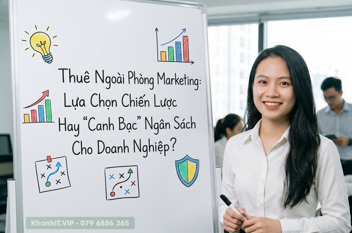 Thuê Ngoài Phòng Marketing: Lựa Chọn Chiến Lược Hay "Canh Bạc" Ngân Sách Cho Doanh Nghiệp? 1 Thuê Ngoài Phòng Marketing: Lựa Chọn Chiến Lược Hay "Canh Bạc" Ngân Sách Cho Doanh Nghiệp? Hình ảnh được tạo từ AI