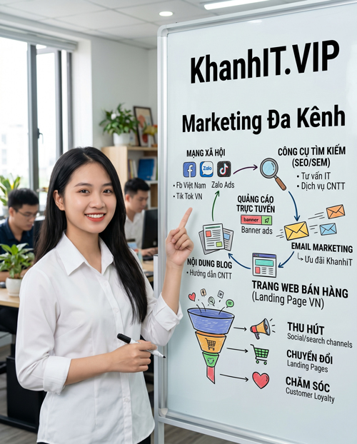 KhanhIT.VIP Marketing đa kênh Hình ảnh tạo từ AI