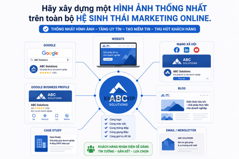 Tài sản số #9: Hãy xây dựng một hình ảnh thống nhất trên toàn bộ Hệ sinh thái Marketing Online. 2 Hãy xây dựng một hình ảnh thống nhất trên toàn bộ Hệ sinh thái Marketing Online